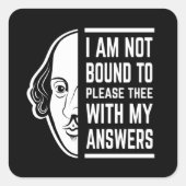 沙翁|しゃおう=シェークスピア}引用文 スクエアシール (正面)