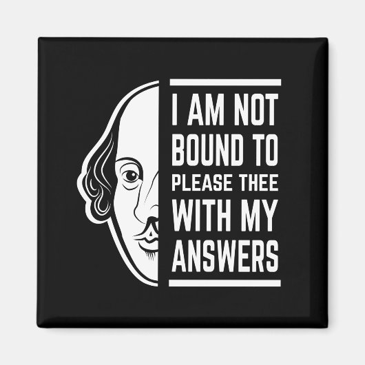 沙翁|しゃおう=シェークスピア}引用文 マグネット (正面)