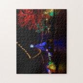 沢山のクリスマスの照明 ジグソーパズル (縦)