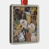 沢山のブタ メタルオーナメント (右)