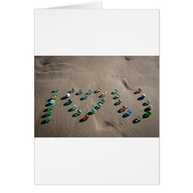 沢山の海のガラス大理石 (正面)