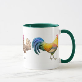 沢山の鶏のマグ マグカップ