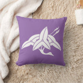 沢瀉鶴 クッション (ブランケット)