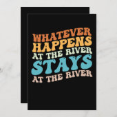 河で起こるものは河に留まる 招待状 (正面/裏面)