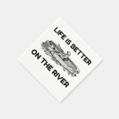 河の方が命より好い スタンダードカクテルナプキン (角)