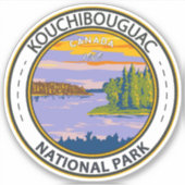 河内洞口国立公園旅行芸術ヴィンテージ シール (正面)