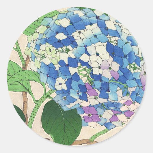 河原崎書道フローラ日本花カレンダー ラウンドシール (正面)