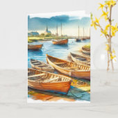 河口安静 カード (黄色い花)