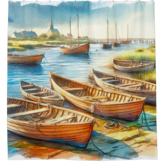 河口安静 シャワーカーテン (正面)