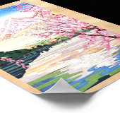 河口岡田光一新版画の富士 ポスター (角)