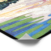 河口岡田光一新版画の富士 ポスター (角)