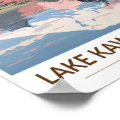 河口湖日本旅行アートヴィンテージ ポスター (角)