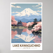 河口湖日本旅行アートヴィンテージ ポスター (正面)