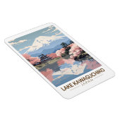 河口湖日本旅行アートヴィンテージ マグネット (右側)