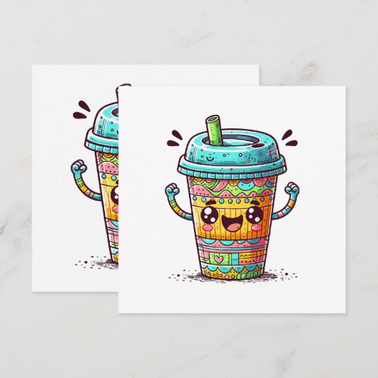 河合コーヒー 招待状 (正面/裏面)