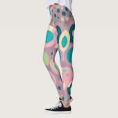 河合円ピンク海軍アイソメパターン レギンス (左)