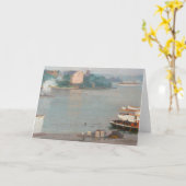 河岸で | ウィリアム・ブレア・ブルース カード (黄色い花)