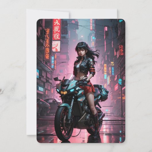 河崎モトサイクルに乗るヘンタイ 招待状 (正面)