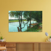 河川に上陸した船舶のロシアの見解 キャンバスプリント (インサイチュ (リビング))