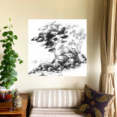 河川の印象 キャンバスプリント