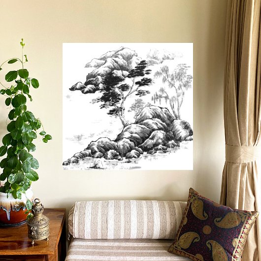 河川の印象 キャンバスプリント