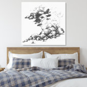 河川の印象 キャンバスプリント (インサイチュ (寝室))