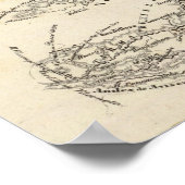 河川の地図 ポスター (角)