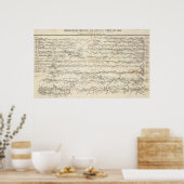 河川の地図 ポスター (キッチン)