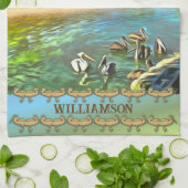 河川の海0330 キッチンタオル (折り畳み)