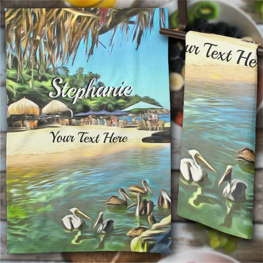 河川の海0330 キッチンタオル