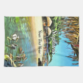 河川の海0330 キッチンタオル (横)