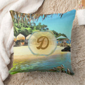 河川の海0330 クッション (ブランケット)