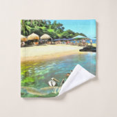 河川の海0330 バスタオルセット (ウォッシュタオル)