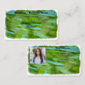 河川クレーンの反射0335 名刺 (正面/裏面)