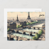 河川パリスのマス買マス郵便はがき ポストカード (正面/裏面)