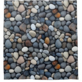 河川岩シャワーカーテン シャワーカーテン (正面)