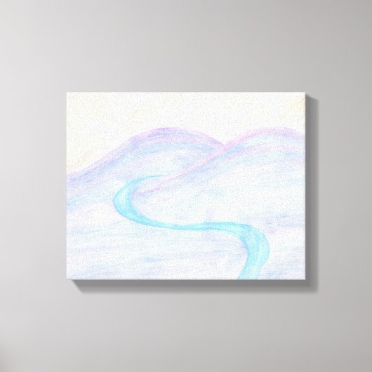 河川幽霊キャンバス印刷 キャンバスプリント (正面)