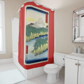 河川日本のシャワーカーテンプリント シャワーカーテン (インサイチュ)