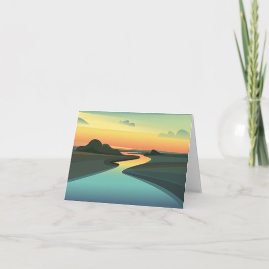 河川景観 サンキューカード (正面)