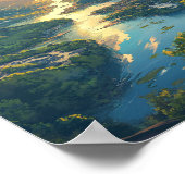 河川景観 ポスター (角)