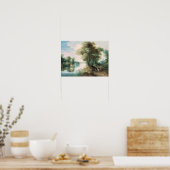 河川景観 ポスター (キッチン)