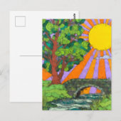 河川林野の風景アート ポストカード (正面/裏面)