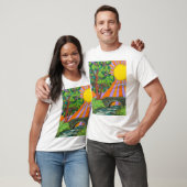 河川林野の風景アート Tシャツ (ユニセックス)