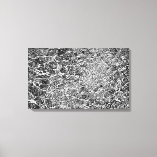 河川水のさざ波 キャンバスプリント (正面)