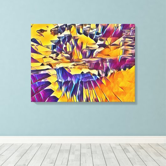 河川水 キャンバスプリント (インサイチュ (ウッドフロア))