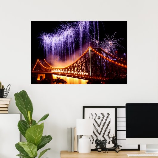 河川火災 ポスター (ホームオフィス)