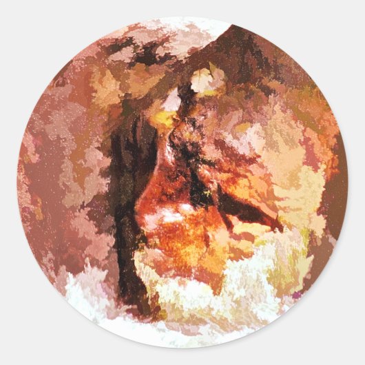 河川精神 ラウンドシール (正面)