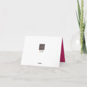 河川越クリスマス4" x 5.6インチ折り畳みカード シーズンカード (裏面)