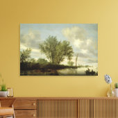 河川風景， 1645 キャンバスプリント (インサイチュ (リビング))