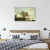 河川風景， 1645 キャンバスプリント (インサイチュ (寝室))